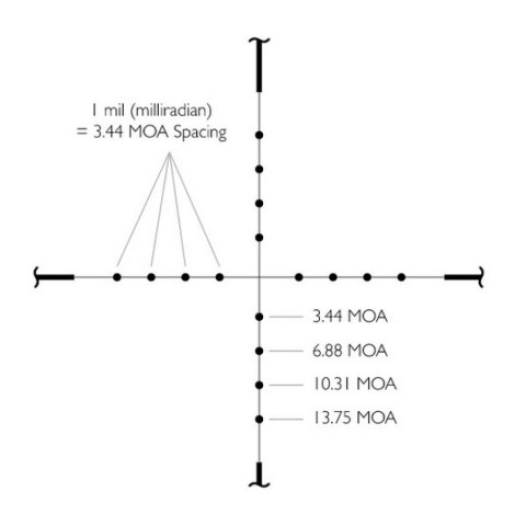 Прицел Hawke Vantage 4х32 сетка Mil Dot, 1