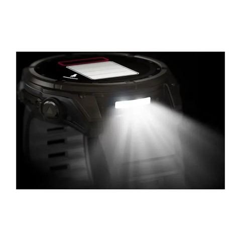 Смарт-годинник Garmin fenix 8 (51 мм) Sapphire Solar карбоново-сірий DLC титан чорний/гравійно-сірий
