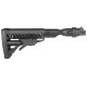 Приклад FAB M4 с амортизатором для AK 47, полимер, черный