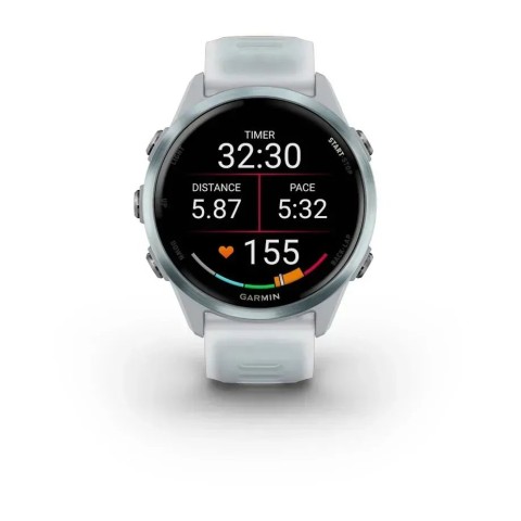 Смарт-годинник Garmin Forerunner 570 (42 мм) блакитний алюміній/білий