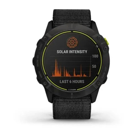 Смарт-годинник Garmin Enduro сірий титановий DLC з чорним нейлоновим ремінцем UltraFit