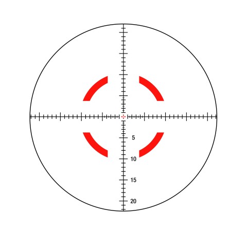 Прицел оптический TRIJICON VCOG 1-8x28 illum. Red MRAD Crosshair