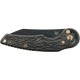 Нож Fox Jupiter Black Blade Titanium, PVD Stone Washed ц:black