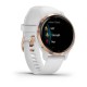 Смарт-годинник Garmin Venu 2S білий із рожево-золотистим безелем