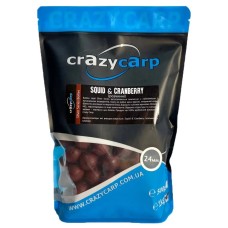 Бойлы Crazy Carp Silver Series Soluble 24мм Squid & Cranberry 1кг