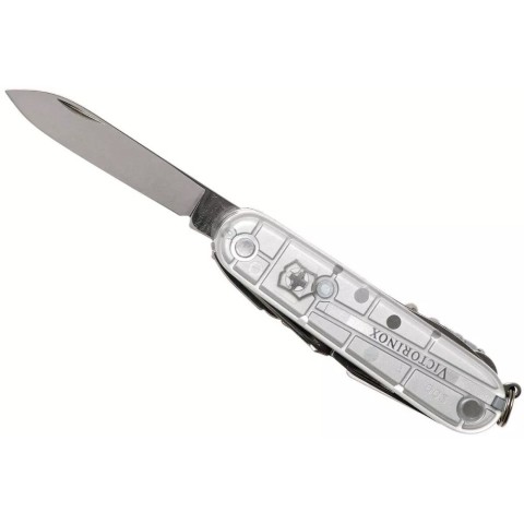 Ніж Victorinox Swisschamp 91мм,31функ,срібл.прозор