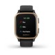 Смарт-годинник Garmin Venu Sq Music Edition чорний з рожево-золотистим безелем