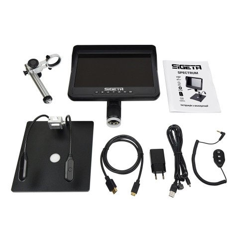 Цифровий мікроскоп SIGETA Spectrum 10x-300x 5 MP 10.1