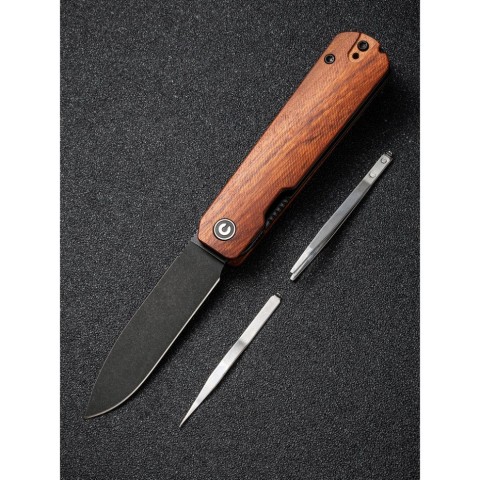 Ніж складаний кишеньковий Civivi Sendy, (7.2 см) Nitro-V / Guibourtia Wood