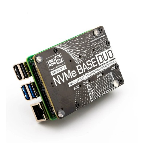 Плата розширення NVMe Base Duo для Raspberry Pi 5 (PIM704)