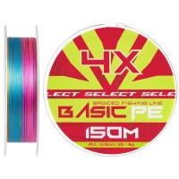 Шнур Select Basic PE Multicolor 150m #0.5/0.08mm 8lb/4kg