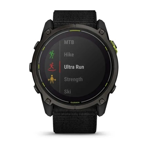 Смарт-годинник Garmin Enduro 3 з чорним нейлоновим ремінцем