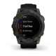 Смарт-годинник Garmin fenix 7X Sapphire Solar карбоново-сірий титановий DLC з чорним ремінцем