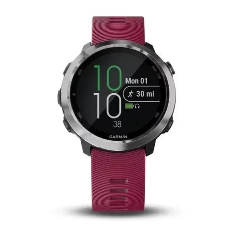 Смарт-годинник Garmin Forerunner 645 Music з вишневим ремінцем