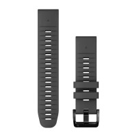Ремінці для годинника Garmin QuickFit 22 силіконові, графітові