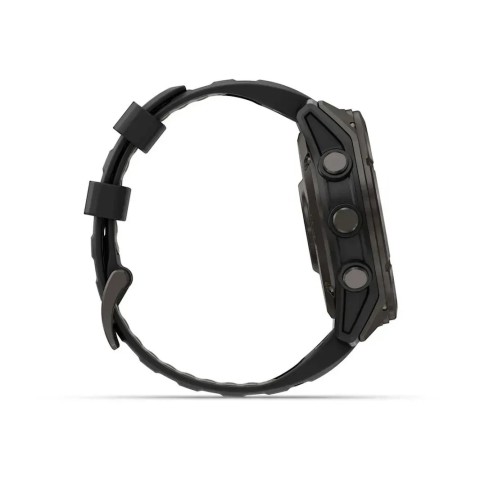Смарт-годинник Garmin fenix 8 Pro AMOLED (51 мм) Sapphire карбоново-сірий DLC титан чорний/гравійно-сірий