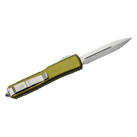 Нож Microtech Ultratech Gen IV OTF D/E серрейтор Stonewash OD Green