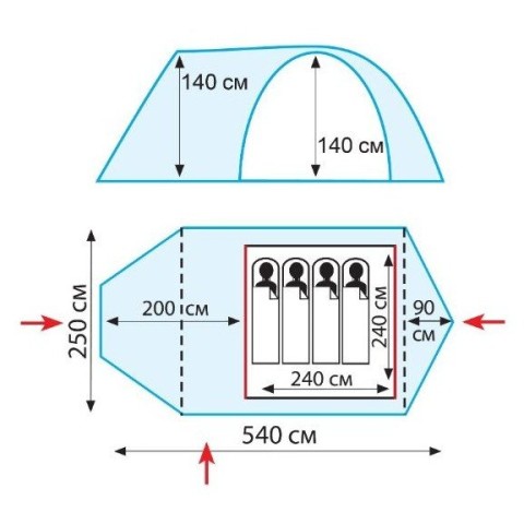 Палатка Tramp Grot В v2 TRT-037