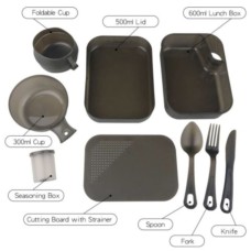 Набір посуду для кемпінгу СИЛА 9 в 1