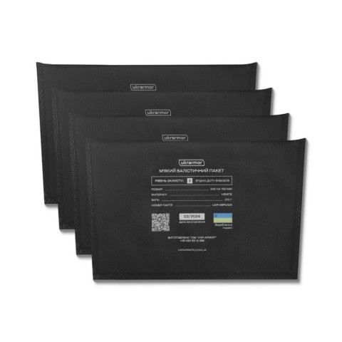 Балістичний пакет Ukrarmor 240х150 мм під напашник XL. Трапецієподібний 2