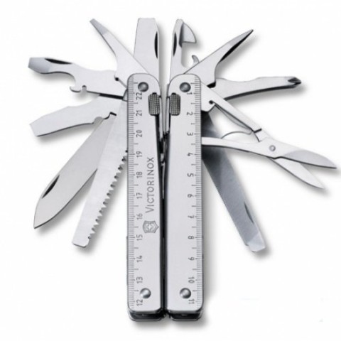 Мультитул Victorinox Swisstool X Plus 115мм,39функ+чорн.шкір.чохол