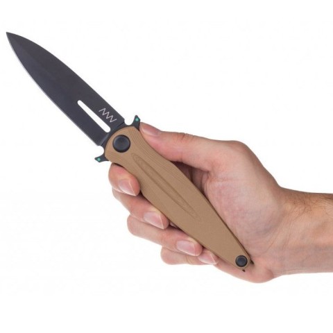 Ніж Acta Non Verba Z400 (stonewash, liner lock, plain, sleipner), DCL/оливковий