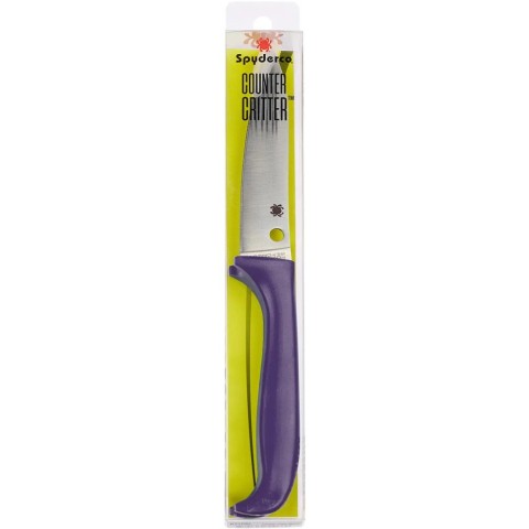 Ніж Spyderco Counter Critter, 7Cr17, Plastic purple