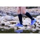 Водонепроникні шкарпетки Dexshell Longlite Socks 2.0, блакитні полоски, розмір L (43-46)