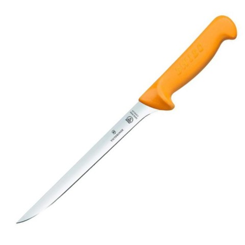 Кухонний ніж Victorinox Swibo Fish Filleting гнучкий лезо 20см з жовт. ручкою