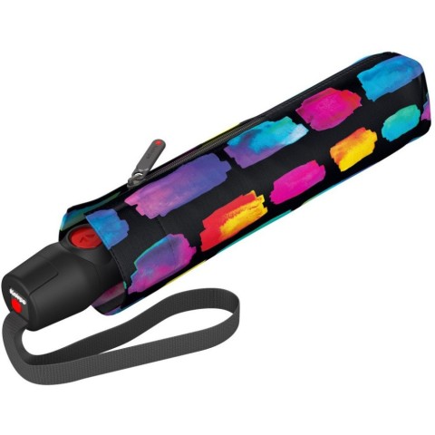 Парасоля складана Knirps T.200 Medium Duomatic Create Black