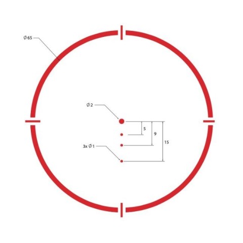 Приціл коліматорний SIG Optics ROMEO4S 1x20mm, 2 MOA RED DOT BALLISTIC CIRCLE DOT, SOLAR