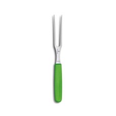 Кухонна виделка Victorinox Carving Flat 15см з зел. ручкою