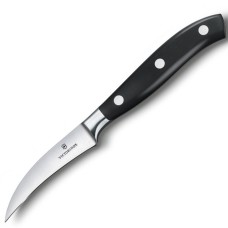 Кухонний ніж Victorinox Grand Maitre Shaping 8см изогн. з черн. ручкою у подар.упак.