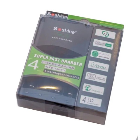 Зарядное устройство Soshine для АА/ААА 4 ячейки