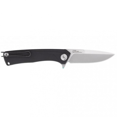 Ніж Acta Non Verba Z100 Mk.II (stonewash, liner lock, plain), чорний