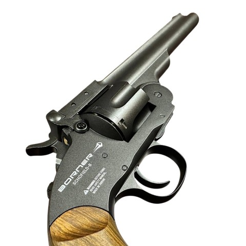 Револьвер пневм. Borner Schofield Black cal. 4.5 mm/Pellets+BBs