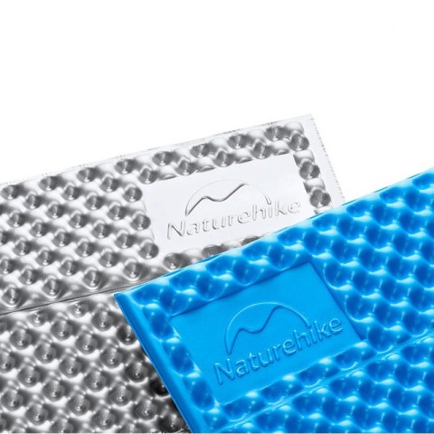 Килимок туристичний складаний одномісний IXPE Naturehike NH19QD008 з алюмінієвою плівкою, 185x56x1.8 см, жовтий для походів