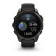 Спортивний годинник Garmin Fenix 8 Amoled 47мм Sapphire Carbon Gray Titanium з сірим силіконовим ремінцем 010-02904-21