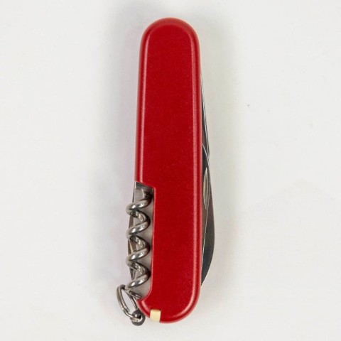 Ніж Victorinox Spartan Mat 91мм,12функ,черв.мат,штоп,жовт.лого