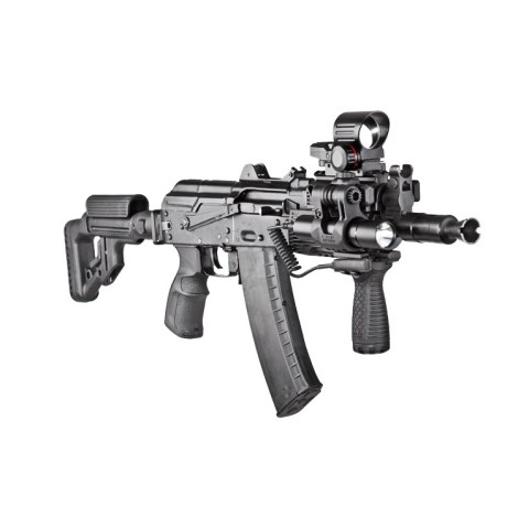 Цевье тактическое FAB для AK 74У, 4 планки, черное