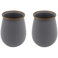 Набор чашек Barebones Enamelware Dining 2 шт slate grey