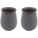 Набор чашек Barebones Enamelware Dining 2 шт slate grey