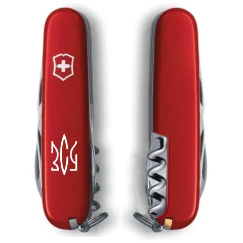 SPARTAN UKRAINE  91мм/12функ/крас /штоп /Трезубец ЗСУ бел.