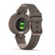 Смарт-часы Garmin Lily Classic с темно-бронзовым безелем, корпусом Paloma и итальянским кожаным ремешком