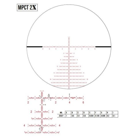 Прицел оптический ZCO 5-27x56 (36 мм) 10MIL FFP illum. MPCT2X CCW