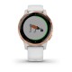 Смарт-годинник Garmin vivoactive 4S білий з рожево-золотистим безелем