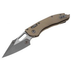 Нож Microtech Stitch Ram-Lock, fluted, Apoc, рукоять G10 tan