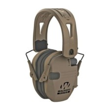 Walker's Razor Slim earmuffs Dark Earth Tacti-Grip with FDE band - Активные стрелковые наушники