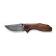 Ніж складаний кишеньковий Civivi ODD 22, (7.5 см) Damascus / Guibourtia Wood