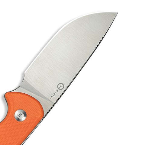 Ніж фіксований тактичний Civivi Timberbark, (8.1 см) 14C28N / G10 помаранчевий